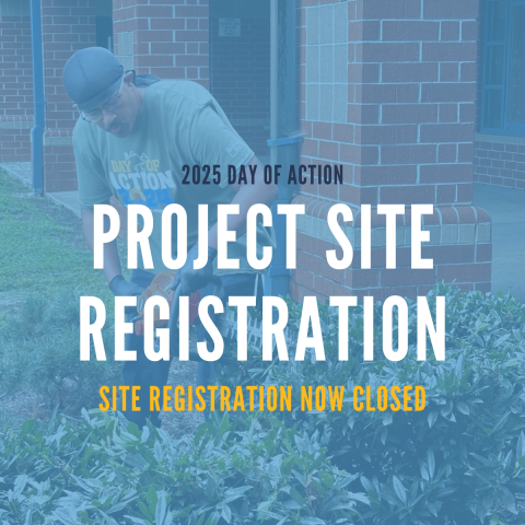 Day of Action Project Site Registration (Closed)
